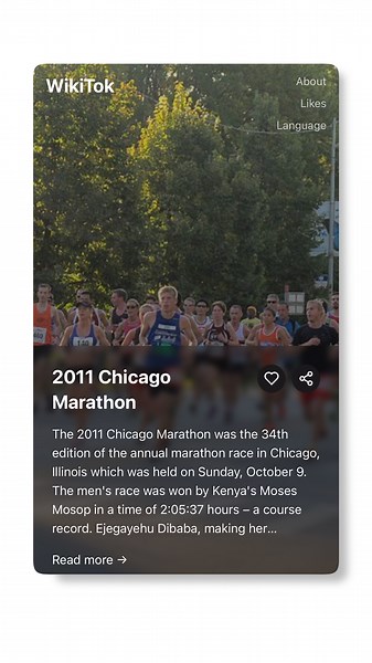 Wikitok: A website that lets you scroll through Wikipedia