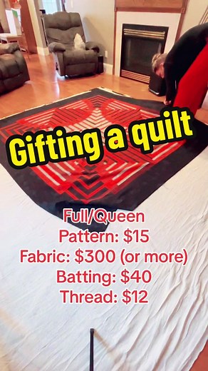If you are gifted a quilt, you are loved! #thespoollist #quiltersoftiktok #quiltingismytherapy #sewingtiktok #sewing #quilt #quilting #bastingaquilt #quiltingtips #beginningquilter #beginnerquilter