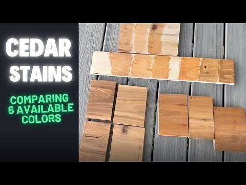 Comparing 6 Competing Cedar Stains on Cedar & Pine