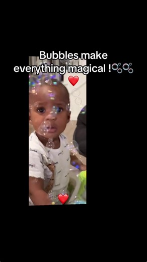 Bubbles may appear and pop like magic but they are an everlasting joy and always welcomed by a baby to enjoy over and over again. 🤗😍😍 Baby Sy has been enjoying bubbles his whole life!😆😍 #baby#babiesoftiktok #cutebaby #bubbles #funtime