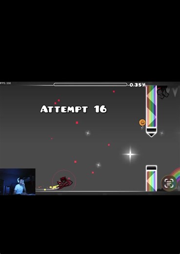 First Demon Encounter in Geometry Dash