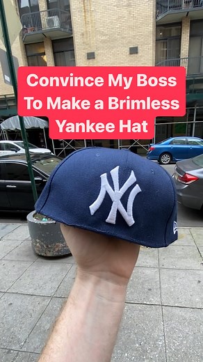 Just comment how good of an idea it is please. #brimless #yankees #prototype #boss | Fanatics