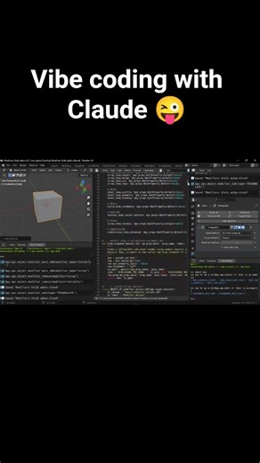 add-on still in development #claudecode #claudeai #blender #blender3d #blendertutorial