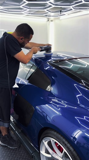 Audi R8 Paint Correction and Ceramic Coating Process