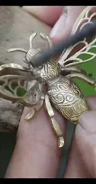 Making a Detailed 3D Bug Pendant Out of a Coin – Creative Jewelry Art