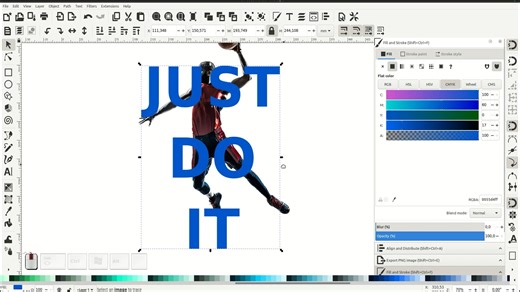 Inkscape _ Text and Image Overlap