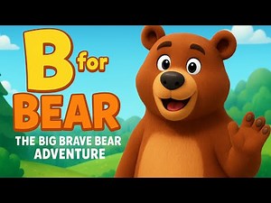 B for Bear 🐻 | The Big Brave Bear Adventure | ABC Alphabet Learning for Kids