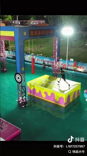 Title:Ultimate Obstacle Course Challenge | Epic Water Park Run 💦 |Wipeout Style Fun 2025 #shorts