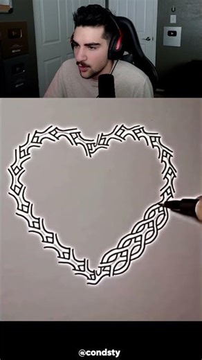 How to Draw A 3D Heart! 🤯