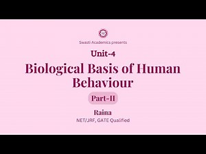 Unit 4 | Part-2 | Biological Basis of Human Behaviour | UGC-NET/JRF Paper-1