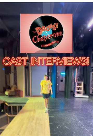 get hype for drowsy chaperone everyone! we are officially off book!! #musicals #thedrowsychaperone #theatre #fyp #castinterview