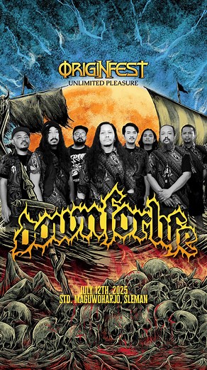 Originfest on Instagram: "🔥 DOWN FOR LIFE 🔥 Have you felt the earth tremble? That is the sound of Surakarta, a titan that has never bowed, an unyielding rumble forged in the heart of Java. Down For Life is a force that was never just a band. Fueled by a spirit as old as the soil they stand on, their sound is a storm of raw power and ancient wisdom. In the gut of every mosh pit, they don’t just ignite a fire, they awaken a history. #Originfest2025 #13YearsOfSilence #UnlimitedPleasure"