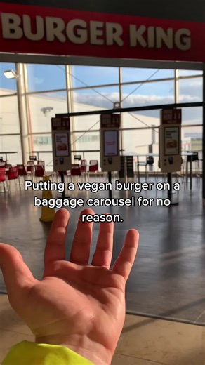 Burger King UK Plant-Based Whopper in Liverpool Airport
