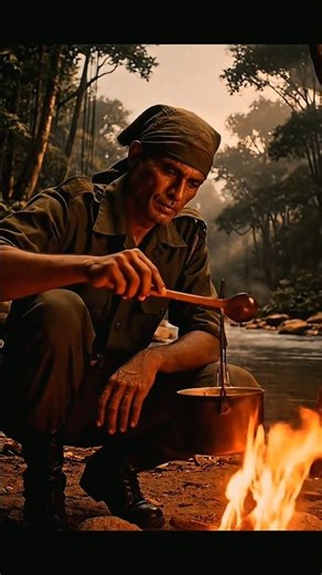 Real indian army soldier cooking tea in open field 🥰🥰🥰 #army #tea #trending #shorts