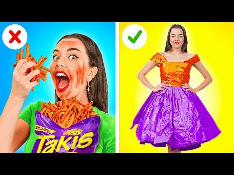 人気のある学生のためのクレイジーな服ハック || 123GO!によるクールでトレンディなアイデア