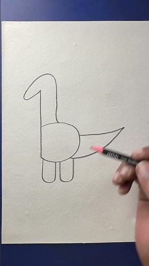 How to draw a dinosaur step by step