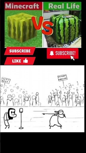 minecraft vs real life #minecraf #subscribe #shortsfeed