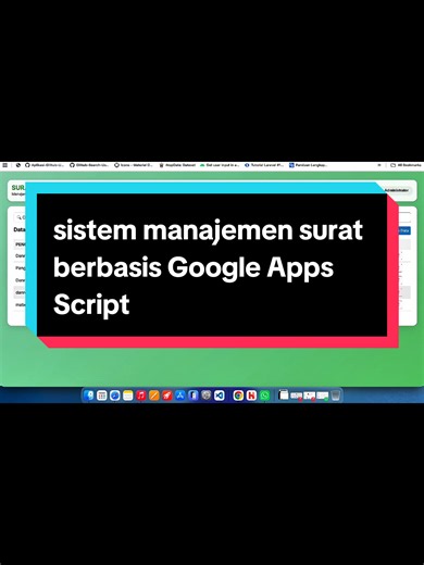 Masih kelola surat secara manual? 📂 Sekarang saatnya beralih ke sistem ini, sistem manajemen surat berbasis Google Apps Script & Google Sheets. Kelola surat masuk, surat keluar, arsip, upload dokumen ke Google Drive, hingga dashboard statistik real-time tanpa biaya hosting bulanan. Klik link di bio untuk melihat detail dan dapatkan sistemnya! #GoogleAppsScript #GoogleSheets #AplikasiSurat #SIPINTER #Digitalisasi