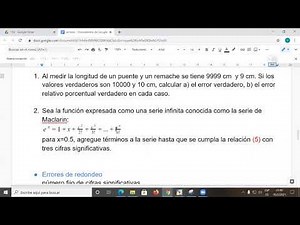 Métodos numéricos: Error aproximado