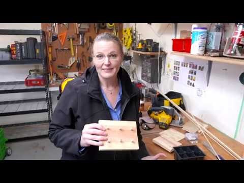 DIY Dibble Board to Make Indentions for Planting in Six-Packs