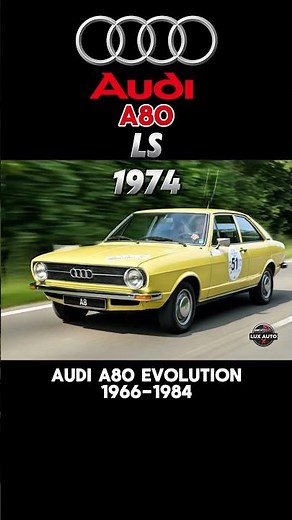 Legendary Audi 80 Evolution (1966–1984) #luxautox #carevolution #audi