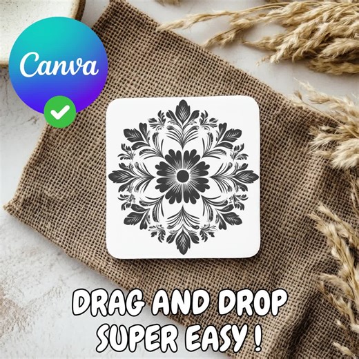 Mug Coaster Mockup Canva Slate Coaster Mockup, Car Coaster Mockup, Square Slate Coaster Png, Beer Bar Coasters, Custom Slate Coaster Coffee - Etsy