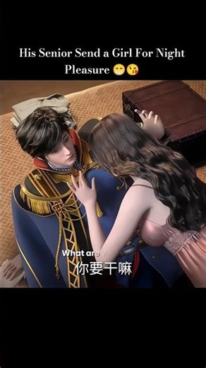 Night With Beautiful Girl 💋 | Purple River Season 2 #donghua #shorts