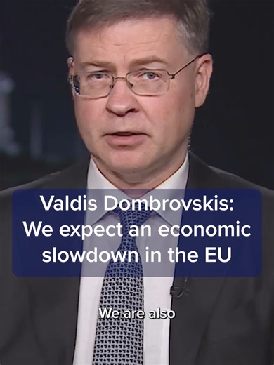Valdis Dombrovskis, European Commission Economy Commissioner, warns of a stagflationary shock in Europe from energy supply risks. Watch more of the interview at the #linkinbio or the link on screen. #CNBC