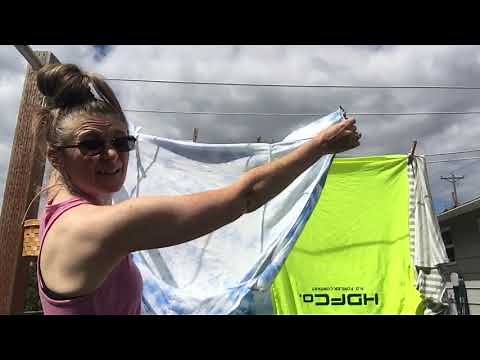 How To: Laundry and Hanging Laundry Outside on the Line