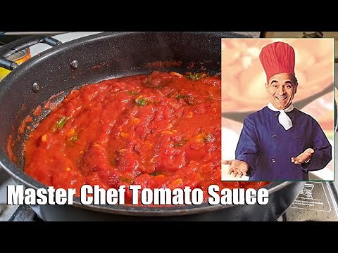 How to make tomato marinara sauce like an Italian Master Chef | Chef Pasquale Carpino style!