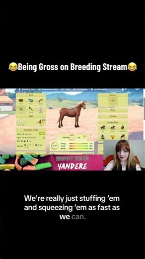 😂Being Gross on Breeding Stream😂 #howrse