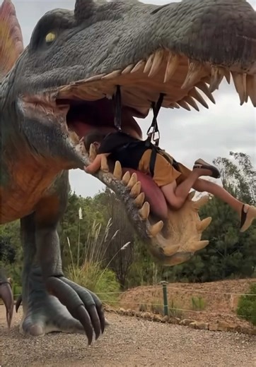 Som pranked Mother at Jurassic Park, her reaction was hilarious! #park #prank #reaction #jurassic #jurrasicpark