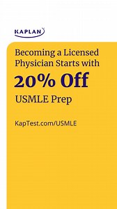 1.8K views | Serious about practicing as a physician? Now’s the time to prep for your USMLE® exam—with 20% off. Start 2025 strong with us. | Kaplan Health | Facebook