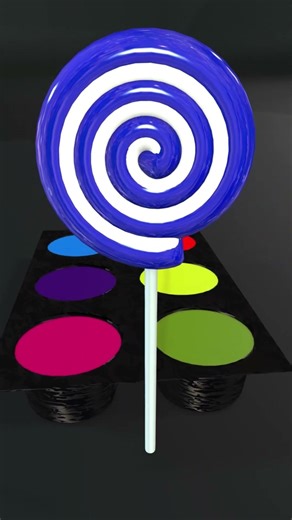 Learn Colors with 3D Lollipop 🍭🎨 | Fun Kids Video #shorts