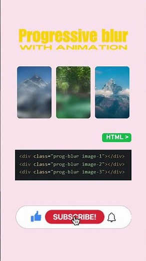 Progressive Blur Animation in CSS #UIEffects #CreativeCoding
