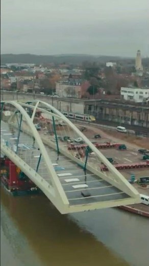 Modern Bridge over canal