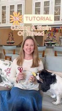 How to Cut a Skein of Thread | Needlepoint #needlepoint #threadcutting #needlework