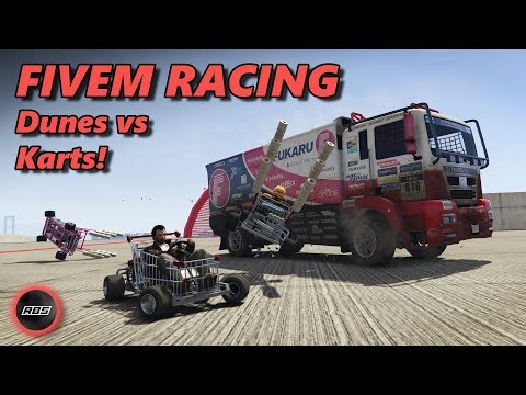 Dune vs Go-Kart Chaos! - GTA FiveM Racing