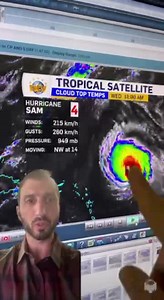 22K views · 313 reactions | Here is a short update on Hurricane Sam and where I think the storm is headed. The southeast trend in the weather models from yesterday continues today, and I’m growing more confident of it this afternoon | Meteorologist Eddie Sheerr | Facebook