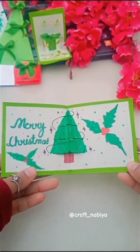 DIY easy pop-up card for Christmas 🎄