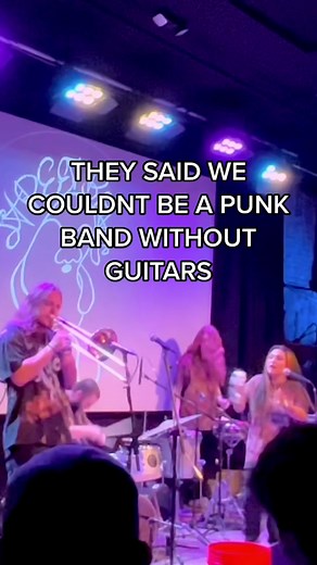 Do you need guitars to play punk shiii #punkrock #sousaphone #trumpet #trombone #sax #saxophone #tuba #drums #keys #screammovie