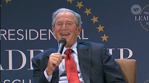 George W. Bush thinks his failure at being President, which cost thousands of lives, is funny | NowThis