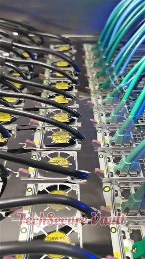 Inside the Server Rack: Power & Network Cable Setup 🔌💻