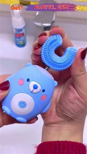 Children’s U-Shaped Electric Toothbrush: Help Toddlers Learn to Brush Independently #toothbrush