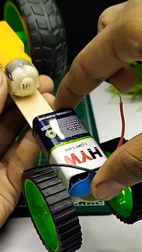 How to make a mini super fast RC car using by DC motors switch #eloctronic #dcmotors #shorts