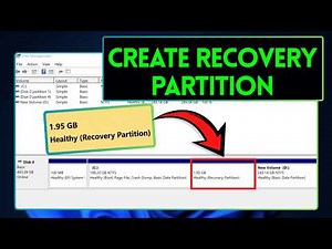 Create a Windows 11 Recovery Partition Without Third-Party Tools