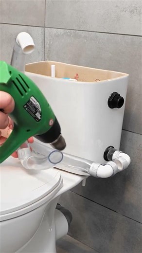 Insane toilet tank transformation 🚰😲 #custom #reversevideo