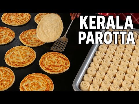 Kerala Parotta Making – Soft & Flaky Parotta Street Food"