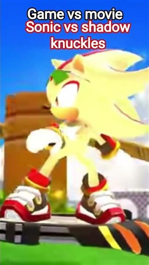 OMG 😱 Sonic vs shadow knuckles in game 1 vs 2