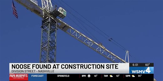 Noose found at construction site in downtown Nashville